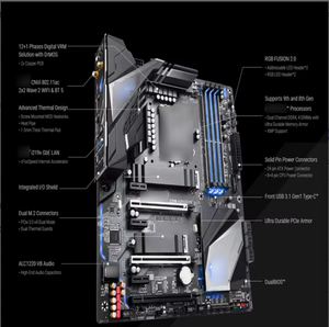 Carte mère <span class=keywords><strong>Z390</strong></span> AORUS <span class=keywords><strong>PRO</strong></span> WIFI neuve et compatible avec les processeurs Core de 9e et 8e génération, mémoire DDR4 quadricanal, LGA 1151 - Product Image 5