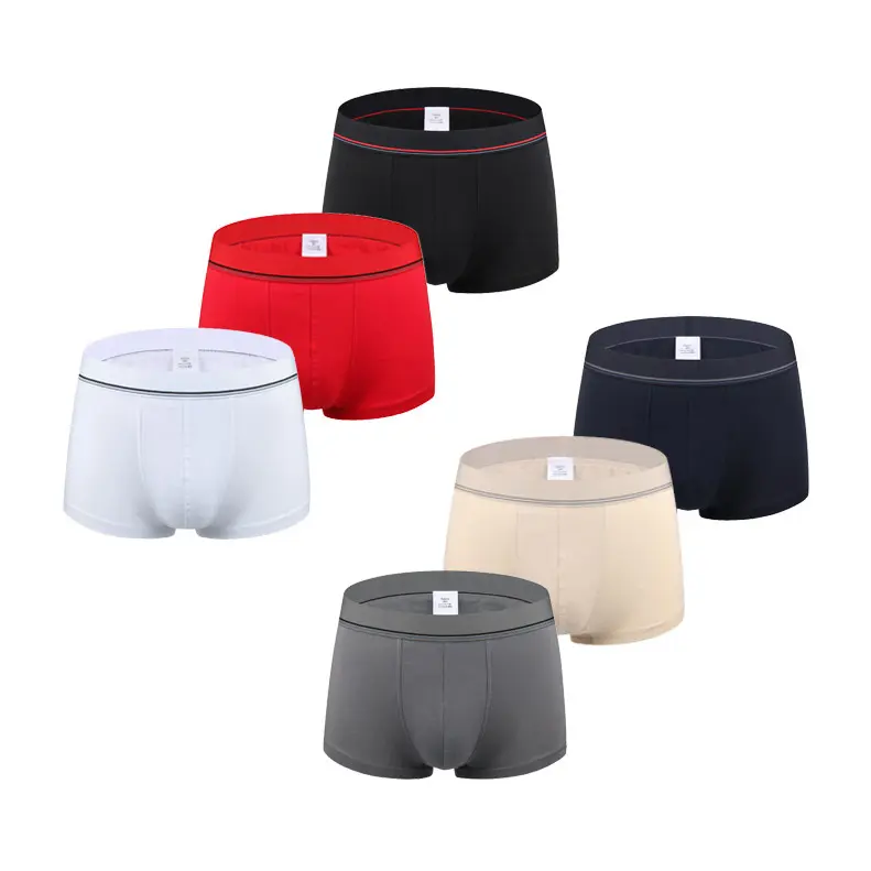 Boxer short en coton peigné pour hommes, sous-vêtements sexy, livraison en ligne, modèle 60s, vente en gros