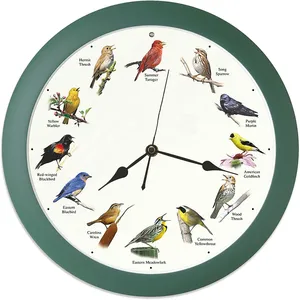 10 inch Singing Bird Wall Clock bird sound clock