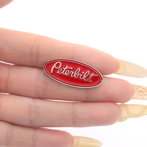 Peter bilt Trucks Oval Emblem Marken zeichen Logo Emaille Pin Broschen Abzeichen Modeschmuck Rucksack Zubehör Geschenke - Product Image 4
