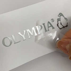 カスタムロゴ透明転写ニッケルデカール防水金属ラベルステッカー包装ラベル用エンボス文字付き - Product Image 5