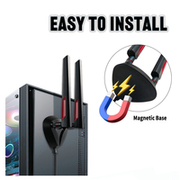 Antenne WiFi double bande 2.4GHz 5.8GHz 10DBI routeur RP-SMA 10dbi antenne Wifi omnidirectionnelle