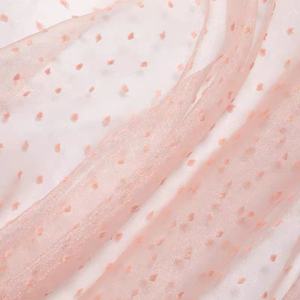 गोल्डन स्पार्कल डिज़ाइन प्रोम ड्रेस फैब्रिक के साथ थोक रेड वाइन स्विस डॉट जैक्वार्ड बबल सीरसुकर ऑर्गेना फैब्रिक - Product Image 5