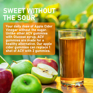 Gomitas de Vinagre de Sidra de Manzana de Alta Calidad con Sabor a Manzana, para Mejorar la Vitalidad General, Apoyo a la Limpieza y Desintoxicación, para Adultos, No Aptas para Niños - Product Image 3