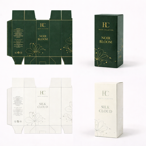 Boîte à parfum personnalisée imprimée, carton pliable avec finition douce au toucher et design à rabat pour la vente au détail et en gros - Product Image 3