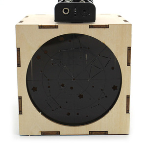 Lampe projecteur étoile en bois pour enfants, modèle de jouet d'expérimentation scientifique et physique avec compartiment à piles - Product Image 4
