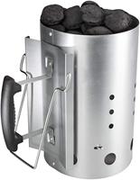 Nouvel Arrivage : Allumeur de Charbon de Bois pour Barbecue Robuste en Acier Inoxydable Deluxe, Grande Capacité, Résistant à la Rouille