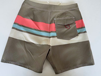 Short de bain pour homme, taille plus, imprimé numérique avec logo personnalisé, imperméable, en spandex/polyester 160g, respirant, séchage rapide, élastique