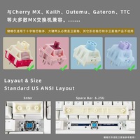 Custom 126 Key PBT Five Side Dye Sublimation Keycap Set Red Green Graffiti Cherry Profile for Mechanical Gaming Keyboard