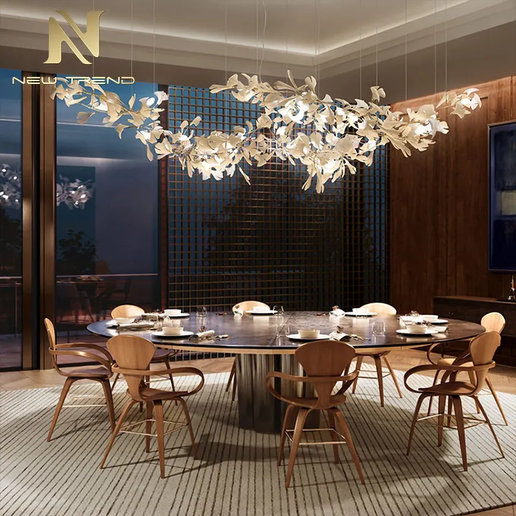Yeni ürün kapalı otel lobisinde Villa dekorasyon ışıklandırma büyük proje lüks özel tavan avize