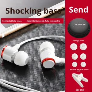 Casque intra-auriculaire avec basses lourdes Micro filaire 3.5mm Télécommande Moniteur HI-FI Écouteurs filaires - Product Image 4