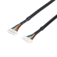 Câble de signal arc-en-ciel 8 couleurs à 8 broches femelles E209436 en PVC thermorétractable, cuivre étamé, violet à noir, pour encodeur, capteur SPI, OEM