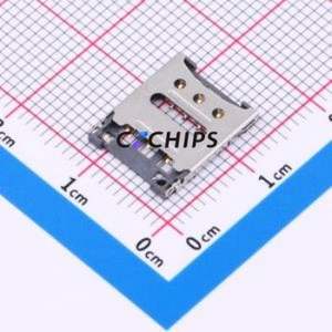 SMN-306A-CRP7 <b>SIM</b> <b>Card</b> Connector SMD Connector Flip Cover Type Nano <b>SIM</b> <b>Card</b> <b>Card</b> <b>Holder</b> With <b>Card</b> Detection - Product Image 1