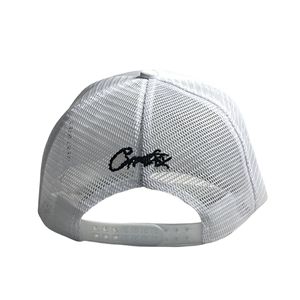 Cappello Trucker Grigio a 5 Pannelli di Alta Qualità per Sport all'Aperto Estivi, con Etichetta Personalizzata e Logo Ricamato su Richiesta - Product Image 5