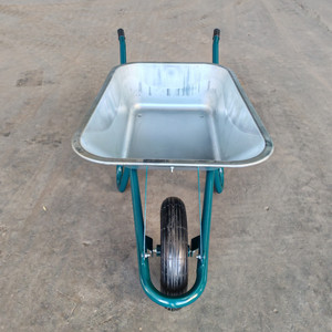 Plateau de remplacement galvanisé 75L 90L <span class=keywords><strong>100L</strong></span> 110L capacité 200kgs wb6414T robuste 16 pouces roue pneumatique métal <span class=keywords><strong>brouette</strong></span> de jardin - Product Image 2
