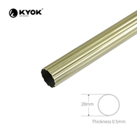 Tringle à rideaux KYOK Premium - Embout décoratif ajouré avec accents en cristal
