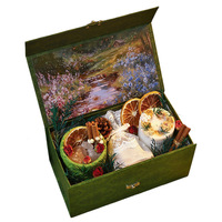 Coffret Cadeau Bougies Artisanales Sans Fumée en Verre, Diffuseur d'Huiles Essentielles avec Pierres, Style Artistique, Pratique et Élégant, Idéal pour Anniversaire