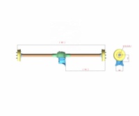 Tricycle électrique durable/Quad essieu arrière avec joints universels pièces de transmission de puissance en acier et essieux avant boîtier d'essieu en acier