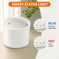 Fontaine à eau intelligente pour animaux de compagnie certifiée CE FCC RoHS pour chats d'intérieur et petits chiens, 2,5 L, 3 W, contrôle par application, double filtration
