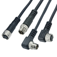 Ip67 m5 m8 m12 m16 connecteur de câble moulé m8 connecteur à 3 broches avec câble 5 mtrs