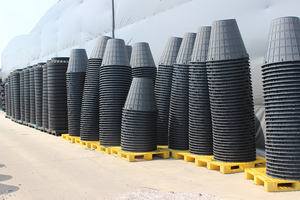 Deux puits d'inspection droits/incurvés/puits d'observation de fosse septique résistant à la corrosion de PE peu coûteux - Product Image 6