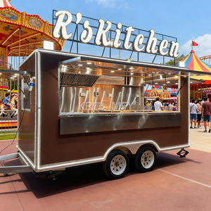 Camión de Comida Móvil con Sistema de Fregadero de 3 Componentes para Venta de Hamburguesas, Hot Dogs y Café - Product Image 2