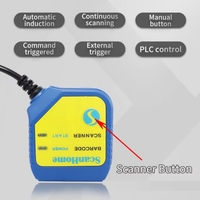 Escáner de Código de Barras Fijo de Alto Rendimiento con Mega-Píxeles Integrados, Lector de Códigos de Barras USB 1D/2D, QR, para Industria, Logística, Industrial