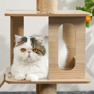 <span class=keywords><strong>Arbre</strong></span> à <span class=keywords><strong>chat</strong></span> tour à plusieurs niveaux pour <span class=keywords><strong>chat</strong></span> <span class=keywords><strong>avec</strong></span> poteaux à gratter <span class=keywords><strong>en</strong></span> Sisal et perchoirs pour grands chats maison de jeu pour chaton - Product Image 5