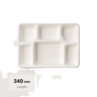 Assiettes jetables en pulpe moulée pour usage en restaurant