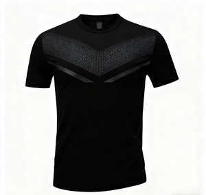 T-shirt personnalisable, couleurs variées, ultra léger, séchage rapide, col rond, polyester, pour homme, course à pied, marathon, gym, fitness - Product Image 5