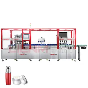 Annular Automatic Filling and Capping Machine For Liquid Lotion Cream High Efficiency Cosmetics Filling and Capping Machines