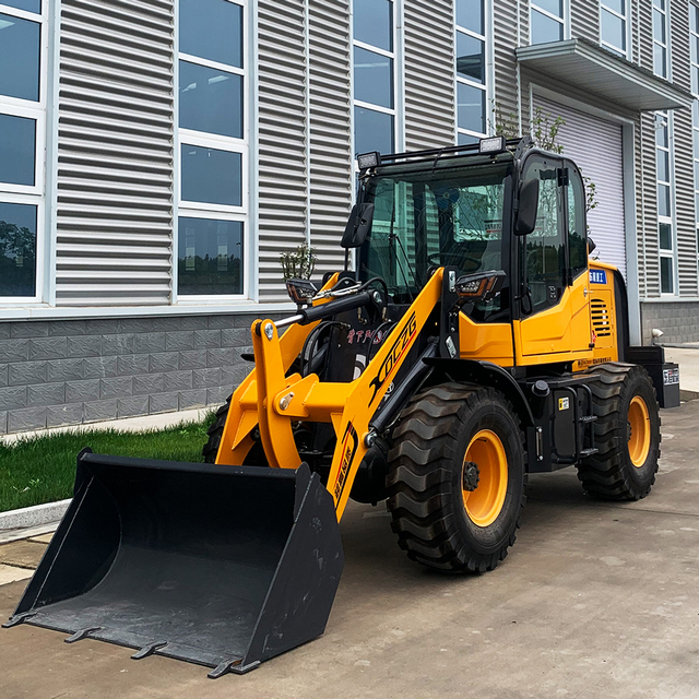 Nhà sản xuất nhỏ loader 4WD Máy kéo với kết thúc trước loader và nhỏ nhỏ Bánh Xe Tải điện dài ISO