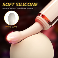 Freis prec heinrich tung Leistungs starke Silikon-Masturbation dildo maschine für Frauen mit 7 Vibrationen 7 Schub heizung Vibrator Sexspielzeug für Frauen
