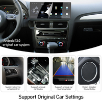 Lecteur multimédia portable pour voiture Meihua 12,3 pouces 7870 Android 13 avec amplificateur, GPS, radio pour Audi Q5 2009-2017, CarPlay