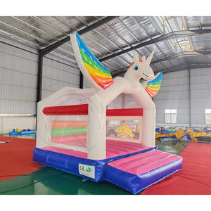 Château <span class=keywords><strong>gonflable</strong></span> commercial populaire en forme de <span class=keywords><strong>poney</strong></span> de dessin animé pour enfants, aire de jeux extérieure - Product Image 6