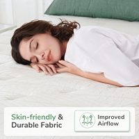 Matelas hybride Queen Size en mousse à mémoire de forme et ressorts ensachés, mousse de lit confortable avec un excellent soutien