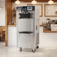 Machine à crème glacée automatique de haute qualité et appareil à faire des coupes glacées avec refroidissement haute performance