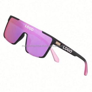 Custom Wholesale Tr90 <b>Frame</b> High Quality Fashion Tac Lens Side Shield Safety Polarized UV400 Square Full <b>Frame</b> Sunglasses Blue - Product Image 1