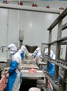 Ligne <span class=keywords><strong>de</strong></span> production <span class=keywords><strong>de</strong></span> saucisses <span class=keywords><strong>de</strong></span> <span class=keywords><strong>cheval</strong></span> entièrement automatique à grande échelle 2100-4800 kg/h, 22-32 tonnes/jour, clé en main et intégrée - Product Image 3