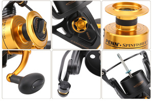 <span class=keywords><strong>Moulinet</strong></span> de Pêche à Lancer <span class=keywords><strong>PENN</strong></span> <span class=keywords><strong>SPINFISHER</strong></span> SSVII <span class=keywords><strong>3500</strong></span>-10500 100% Original, Corps Entièrement Métallique, pour Eau Salée et Bateau, 5+1 Roulements à Billes - Product Image 5