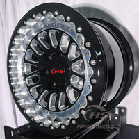 Jantes forgées personnalisées Drag Racing Beadlock 6*135 6*139.7 pour Corvette C8 Z06 Corvette C8 Z06 Challenger SRT GT-R R35 WRX STI