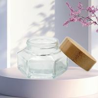Pot en verre transparent hexagonal de 10g 20g pour crème pour les yeux Tiger Balm