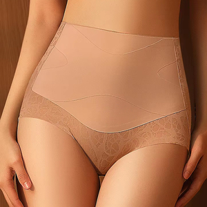 Culottes sans couture en soie glacée 2024, culottes <span class=keywords><strong>taille</strong></span> <span class=keywords><strong>haute</strong></span> pour femmes, pantalons de mise en forme du corps, culottes releveuses de fesses, shaper pour cyclistes - Product Image 4