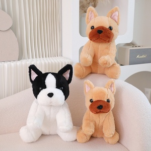 Venta al por mayor Kawaii perro <span class=keywords><strong>Bulldog</strong></span> francés juguete de peluche Animal relleno niños regalo decoración del hogar sentado <span class=keywords><strong>Bulldog</strong></span> francés muñeca - Product Image 3