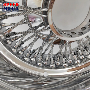 ล้อแม็กซ์อะลูมิเนียมฟอร์จ SPEED MEGA รุ่นใหม่ ขนาด 17x8 17x9 18x8 สีโครเมียมเงิน แบบ Reverse Standard Straight Lace ลายหลายก้าน 100 ก้าน - Product Image 2