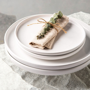 Hiện đại thân thiện với môi xương Trung Quốc Vòng tráng miệng phục vụ Tấm đặt cho các bên-Tráng men đồ đá đồ ăn - Product Image 2