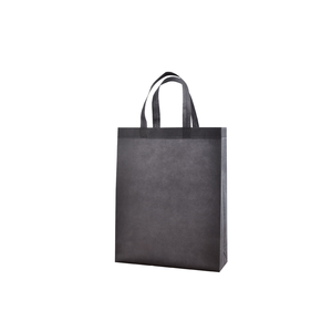 Richer Black Nonwoven Tote <b>Bag</b> Reusable Grocery Shopper Hand Length Handle Business Shopping <b>Bag</b> Custom Logo Sublimation Print - Product Image 1