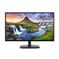 Panel de monitor IPS de resolución FHD 1080p de 24 pulgadas con función HDR de frecuencia de actualización de 75Hz Micro LED retroiluminado para uso de entretenimiento de oficina