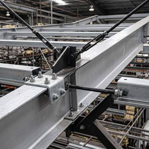 Bâtiment d'usine en acier sur mesure fabriqué en Chine pour <span class=keywords><strong>ligne</strong></span> de production, soutenu par un service d'ingénierie directe d'usine - Product Image 3