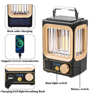 Lanterne de camping portable, lampe rechargeable par USB, lumière LED rétro pour les situations d'urgence, la randonnée, la tente, la lumière de nuit, la lampe de camping